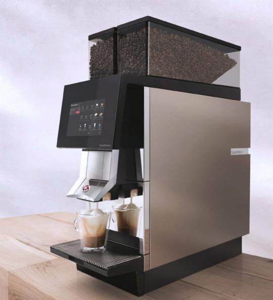 An intelligent coffee machine makes coffee. In the future, it will be supplemented even more by artificial intelligence.