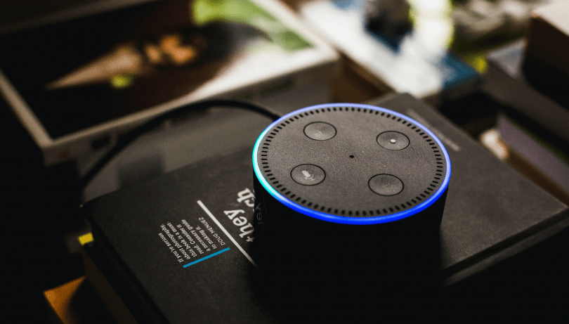 Activating Amazon's voice assistant Alexa.